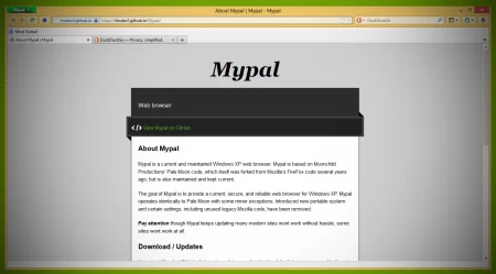 Mypal это браузер которые работают с Windows 7 и Windows XP в 2021 году